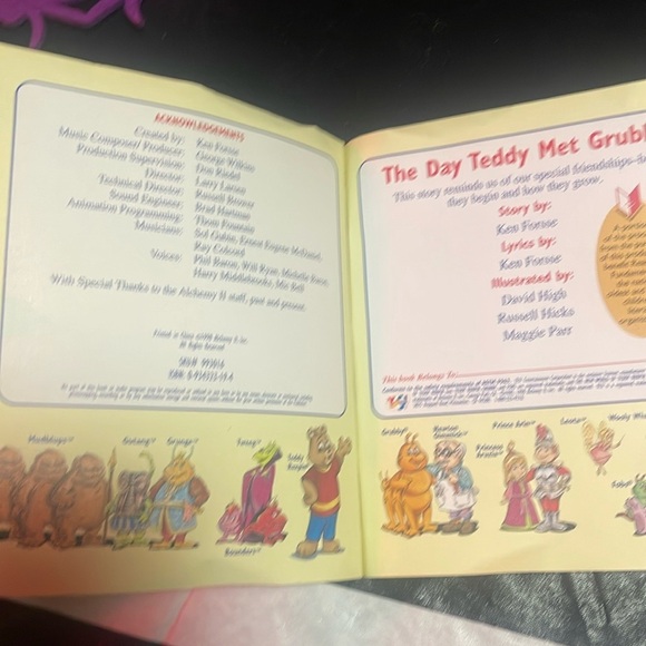 The New World of Teddy Ruxpin: The Day Teddy Met Grubby by Baron, Phil 1985 - Picture 2 of 3